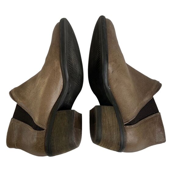 KANNA Booties Ankle Boots Brown Leather Zip Womens SIze 6.5 / 37 Made in Spain - Picture 5 of 7